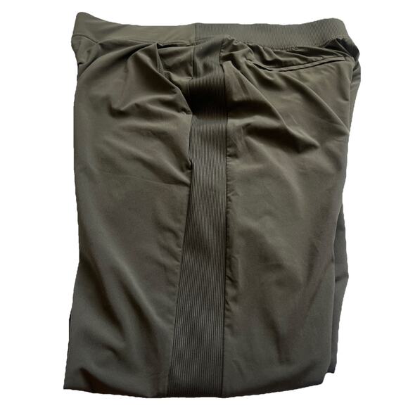 Athleta Pants Womens 12T Brooklyn Ankle Olive Green Pockets Hi-Rise Lightweight - Picture 11 of 11